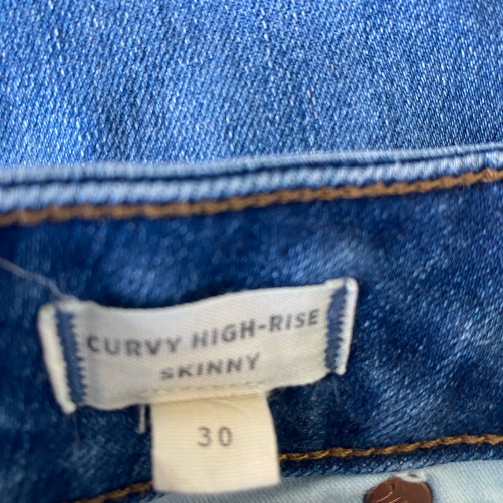 Madewell Women's Skinny Jeans in Deep Blue - Picture 3 of 5